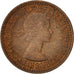 Great Britain, Elizabeth II, Farthing, 1953, EF(40-45), Bronze, KM:881