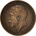 Great Britain, George V, Farthing, 1912, VF(30-35), Bronze, KM:808.1
