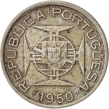 Mozambique, 2-1/2 Escudos, 1950, EF(40-45), Silver, KM:68