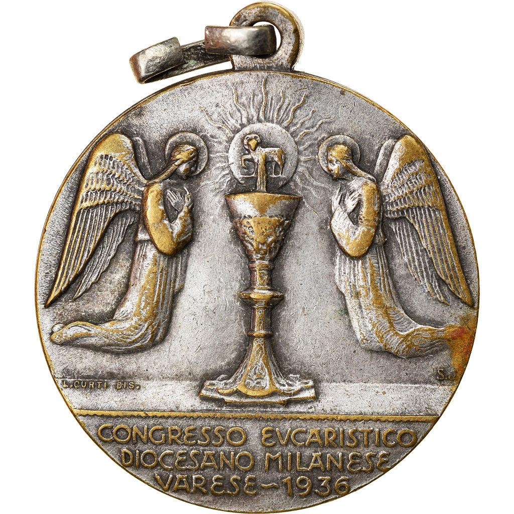 Italy, Medal, Congresso Eucaristico Diocasano Milanese Varese, Religions &