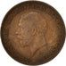 Great Britain, George V, 1/2 Penny, 1933, VF(30-35), Bronze, KM:837