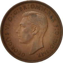 Great Britain, George VI, 1/2 Penny, 1941, EF(40-45), Bronze, KM:844