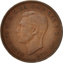 Moneta, Gran Bretagna, George VI, 1/2 Penny, 1947, MB, Bronzo, KM:844