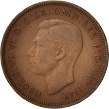 Münze, Großbritannien, George VI, 1/2 Penny, 1947, S, Bronze, KM:844