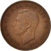 Moneta, Gran Bretagna, George VI, 1/2 Penny, 1947, MB, Bronzo, KM:844