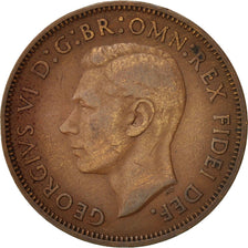 Great Britain, George VI, 1/2 Penny, 1950, VF(30-35), Bronze, KM:868