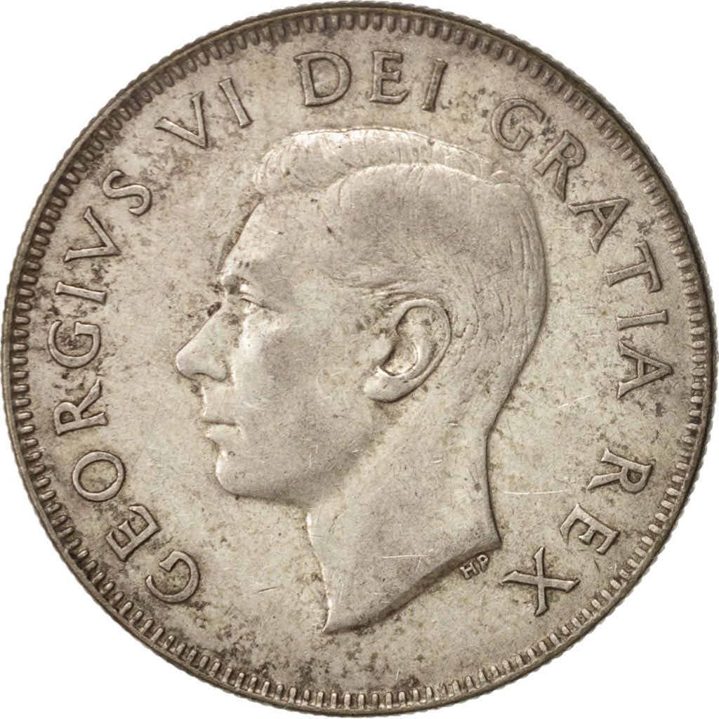 Moneta, Canada, George VI, 50 Cents, 1950, Royal Canadian Mint, Ottawa, BB