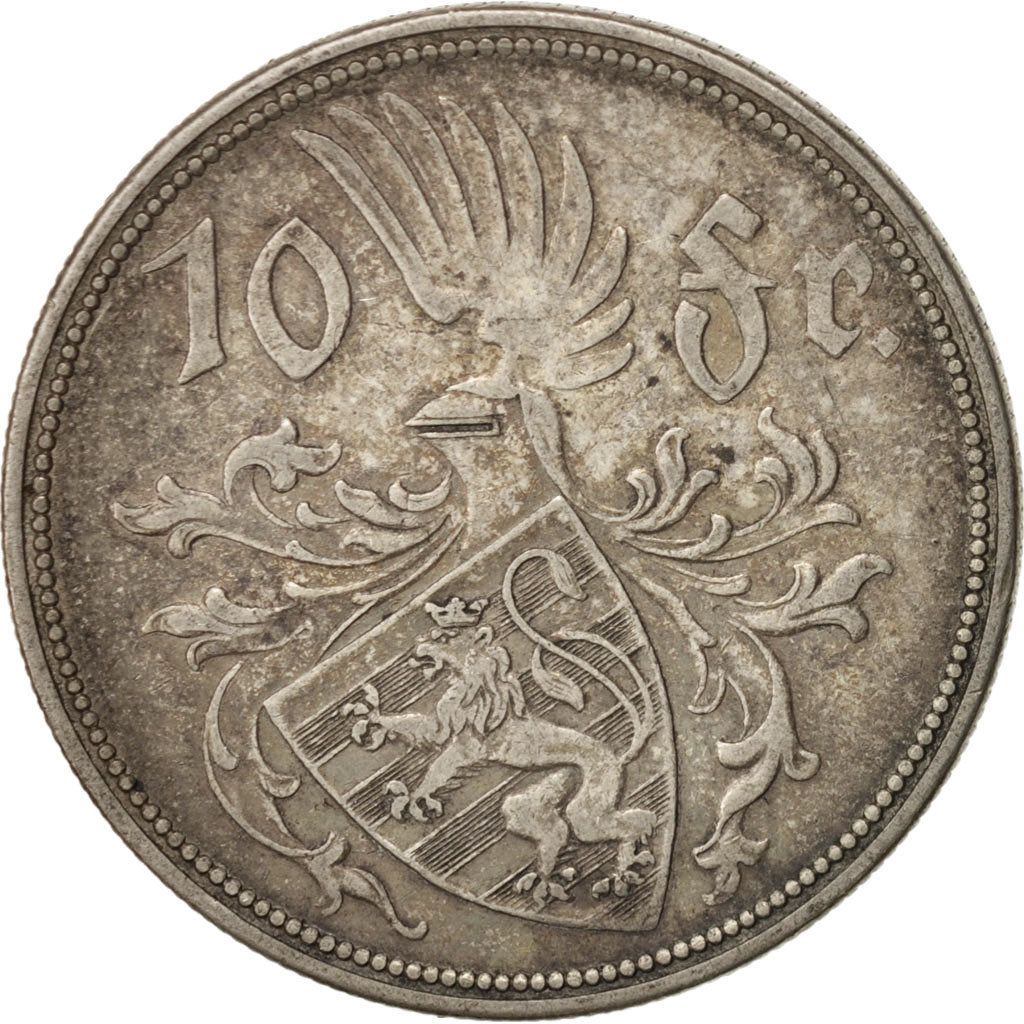 Luxembourg, Charlotte, 10 Francs, 1929, EF(40-45), Silver, KM:39