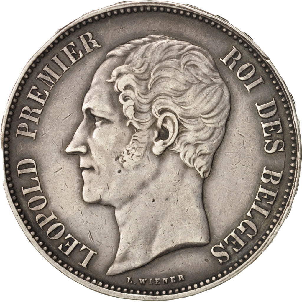 Coin, Belgium, Leopold I, 5 Francs, 1853, EF(40-45), Silver, KM:2.1
