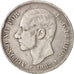 Spagna, Alfonso XII, 5 Pesetas, 1882, Madrid, MB+, Argento, KM:688