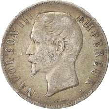 Francia, Napoleon III, 5 Francs, 1855, Paris, MB, Argento, KM:782.1
