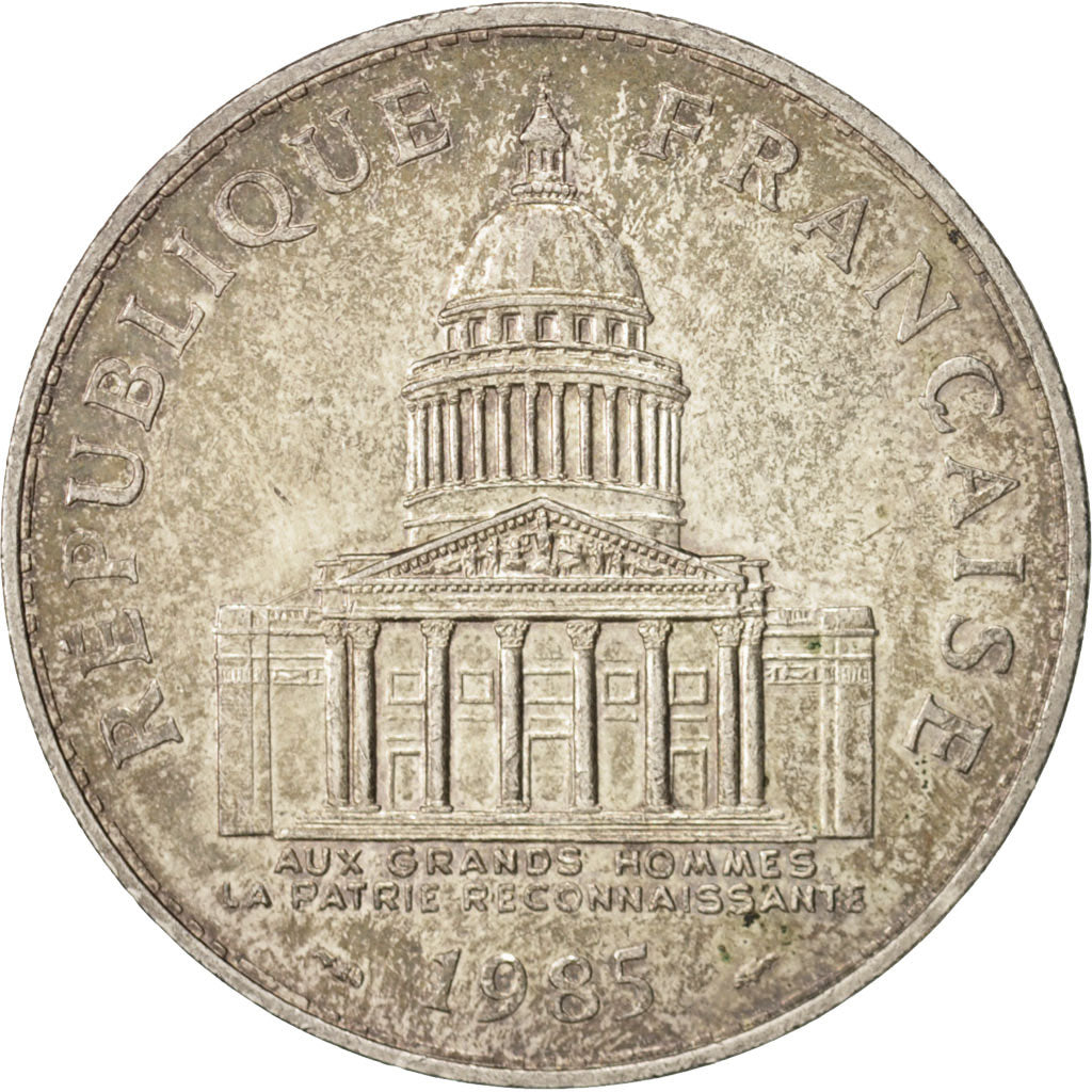 France, Panthéon, 100 Francs, 1985, Paris, AU(50-53), Silver, KM:951.1