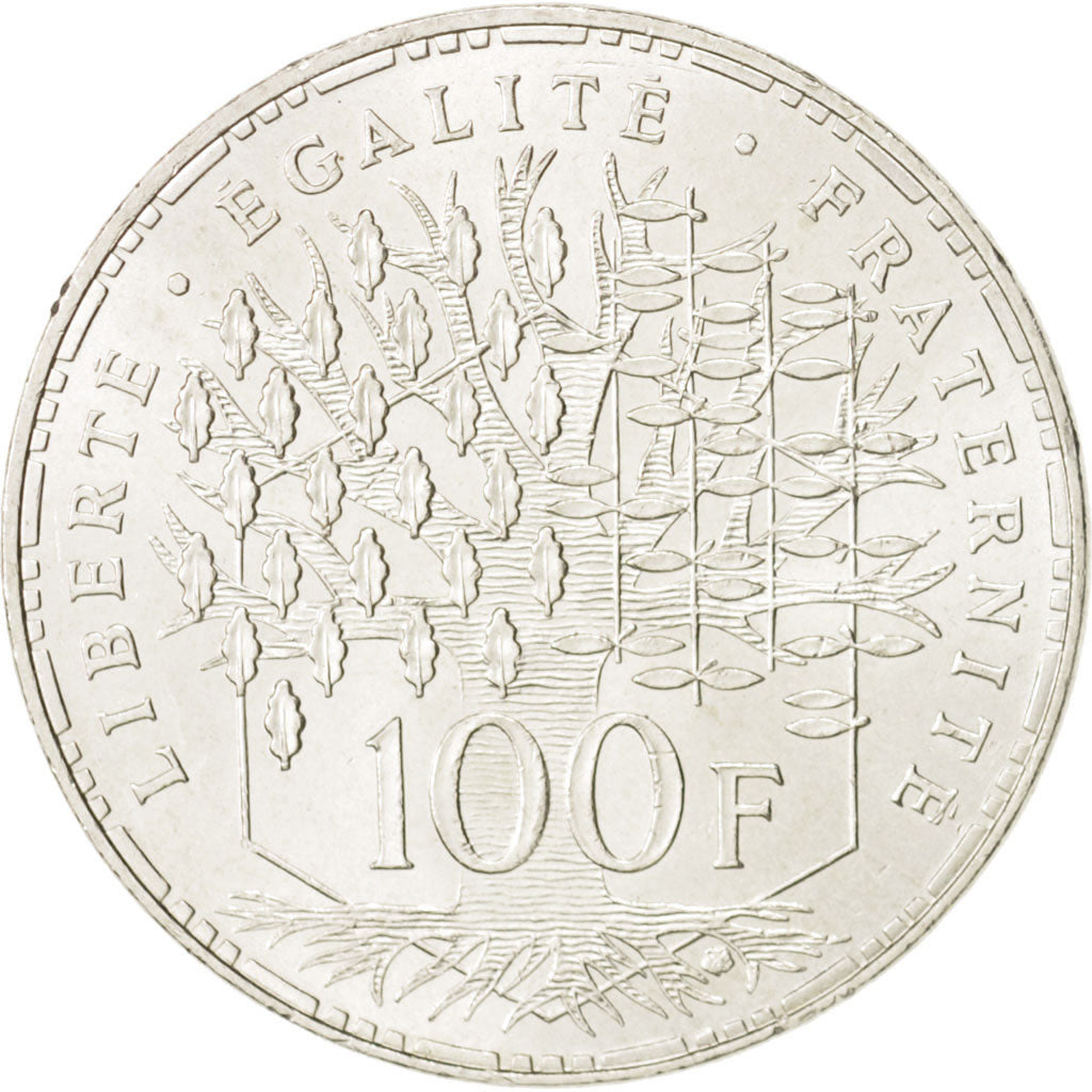France, Panthéon, 100 Francs, 1985, Paris, MS(60-62), Silver, KM:951.1