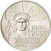 Coin, France, Statue de la Liberté, 100 Francs, 1986, Paris, MS(60-62), Silver