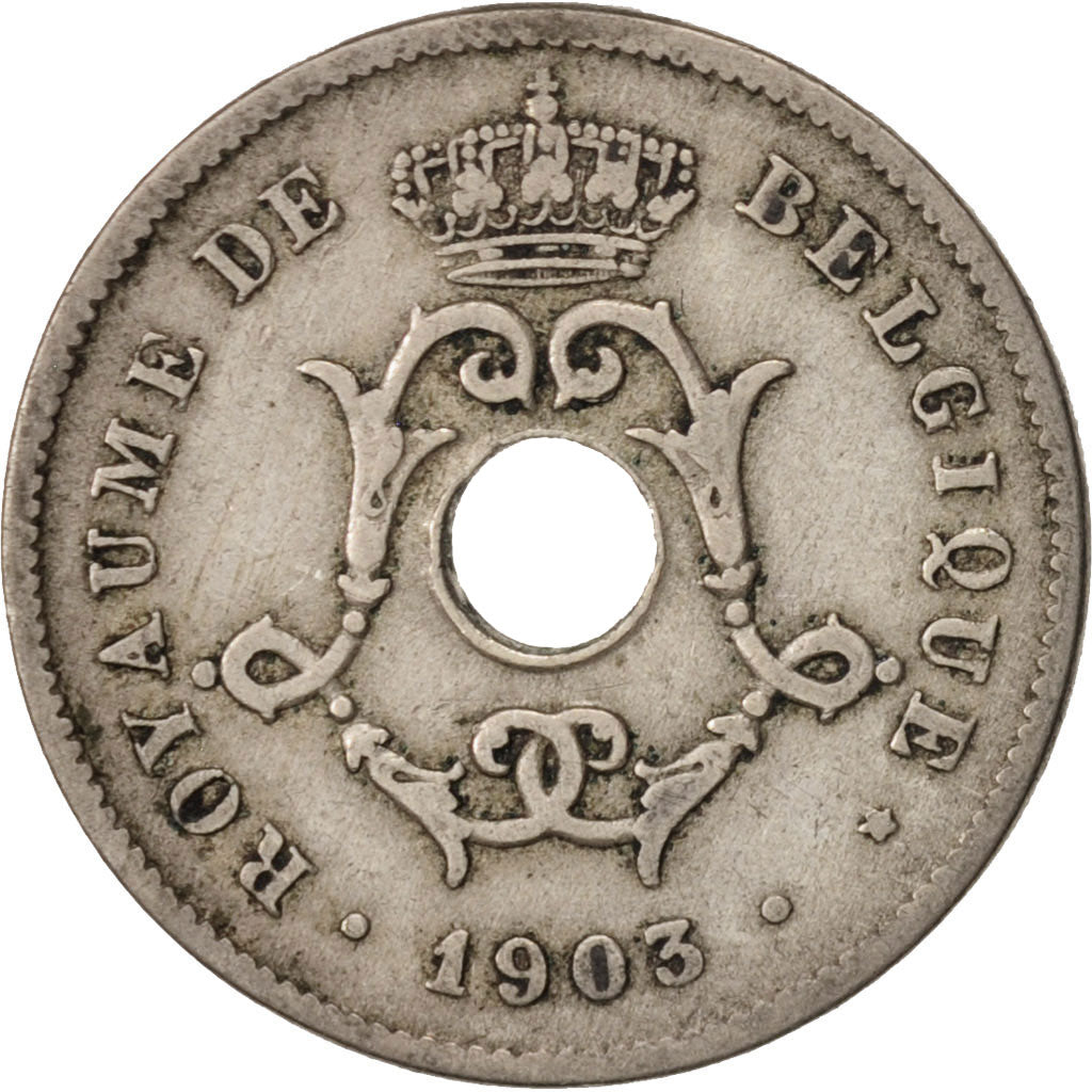 Belgium, 10 Centimes, 1903, VF(30-35), Copper-nickel, KM:48