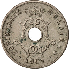 Belgium, 10 Centimes, 1904, EF(40-45), Copper-nickel, KM:53