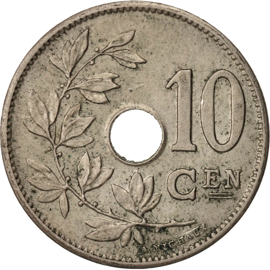 Belgium, 10 Centimes, 1904, EF(40-45), Copper-nickel, KM:53