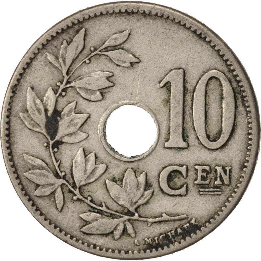 Coin, Belgium, 10 Centimes, 1905, VF(30-35), Copper-nickel, KM:53