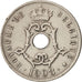 Moneta, Belgio, 25 Centimes, 1908, BB, Rame-nichel, KM:62