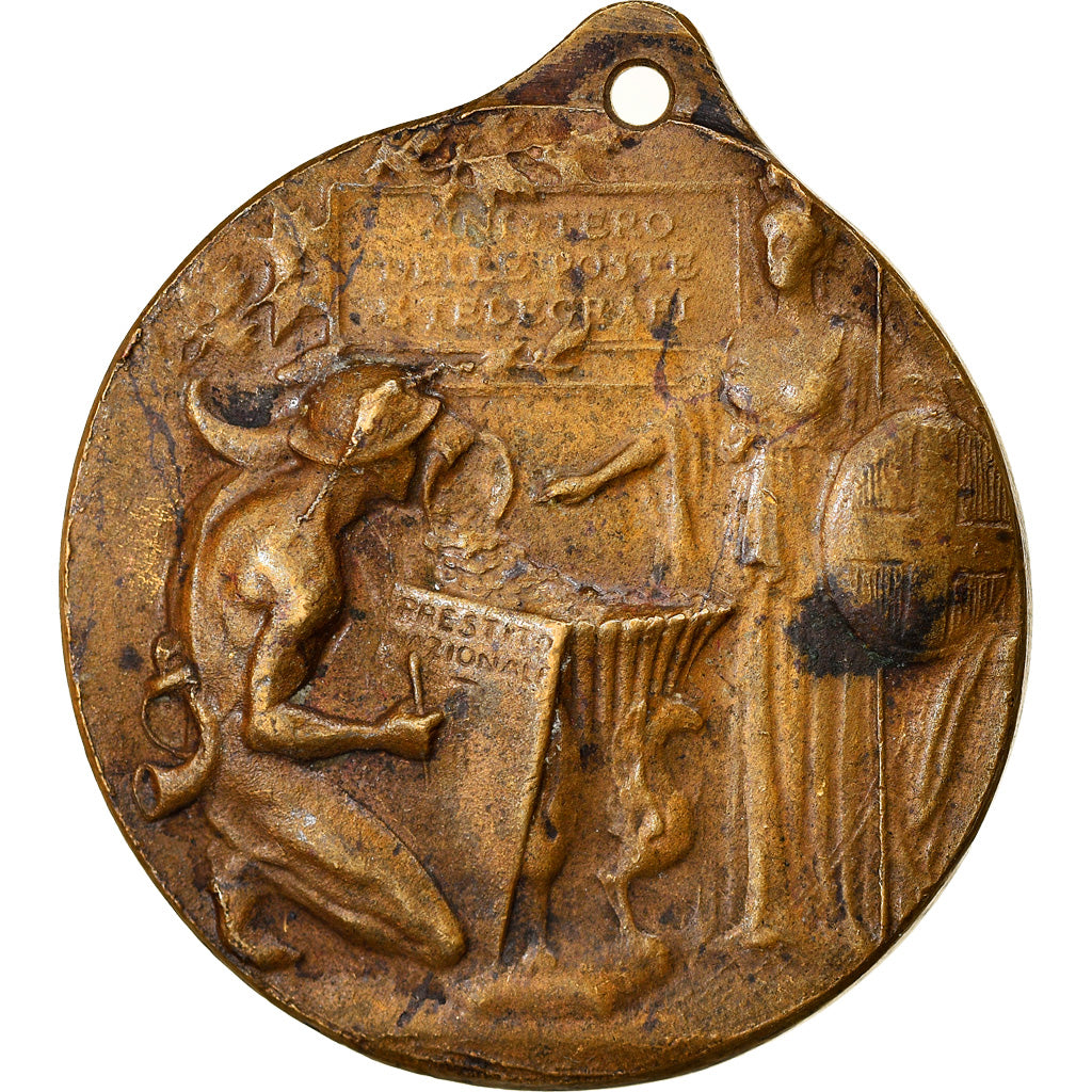 Italia, medaglia, Ministero delle Poste e Telegrafi, MB+, Bronzo