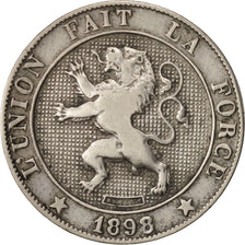 Belgium, Leopold II, 5 Centimes, 1898, VF(30-35), Copper-nickel, KM:40