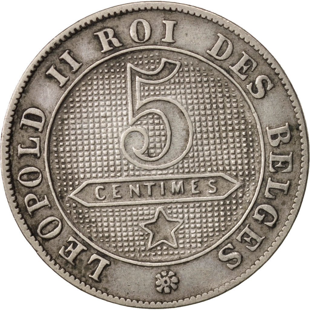 Belgium, Leopold II, 5 Centimes, 1898, VF(30-35), Copper-nickel, KM:40