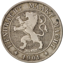 Belgium, 5 Centimes, 1901, VF(30-35), Copper-nickel, KM:45