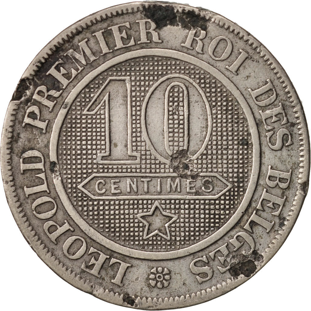 Coin, Belgium, Leopold I, 10 Centimes, 1861, VF(20-25), Copper-nickel, KM:22