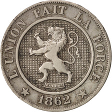 Belgium, Leopold I, 10 Centimes, 1862, EF(40-45), Copper-nickel, KM:22