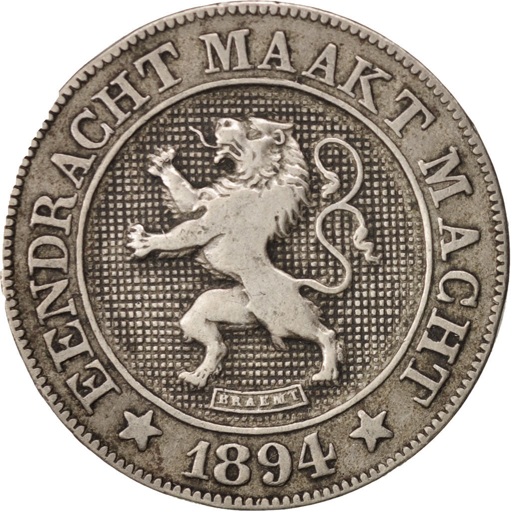 Belgium, Leopold II, 10 Centimes, 1894, VF(30-35), Copper-nickel, KM:43