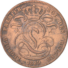 Belgium, Leopold I, 5 Centimes, 1859, VF(30-35), Copper, KM:5.1