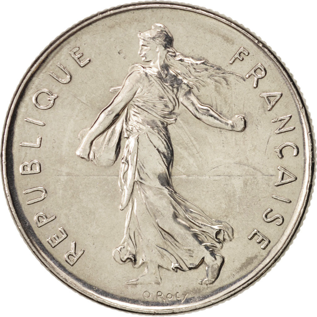 France, Semeuse, 5 Francs, 1988, Paris, MS(64), Nickel, KM:926a.1