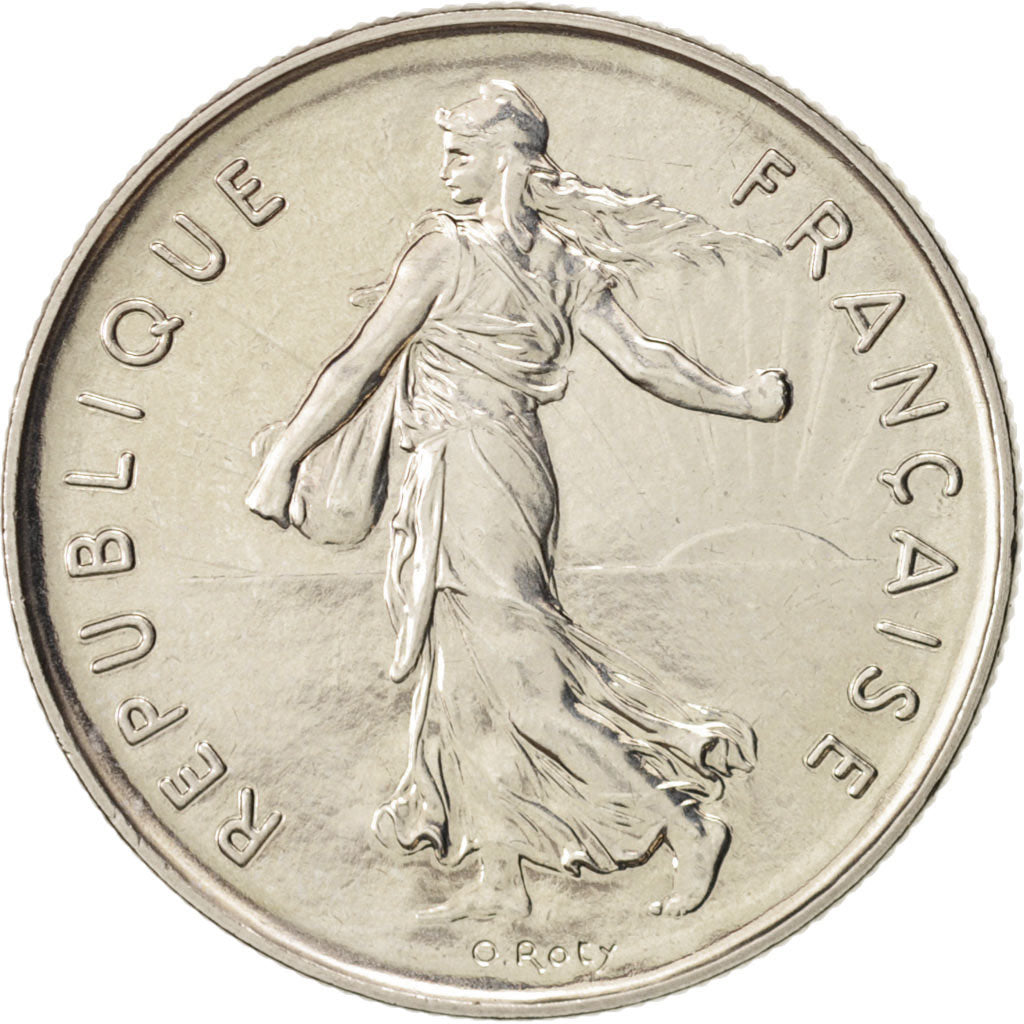 Moneta, Francia, Semeuse, 5 Francs, 1990, Paris, SPL+, Nichel placcato