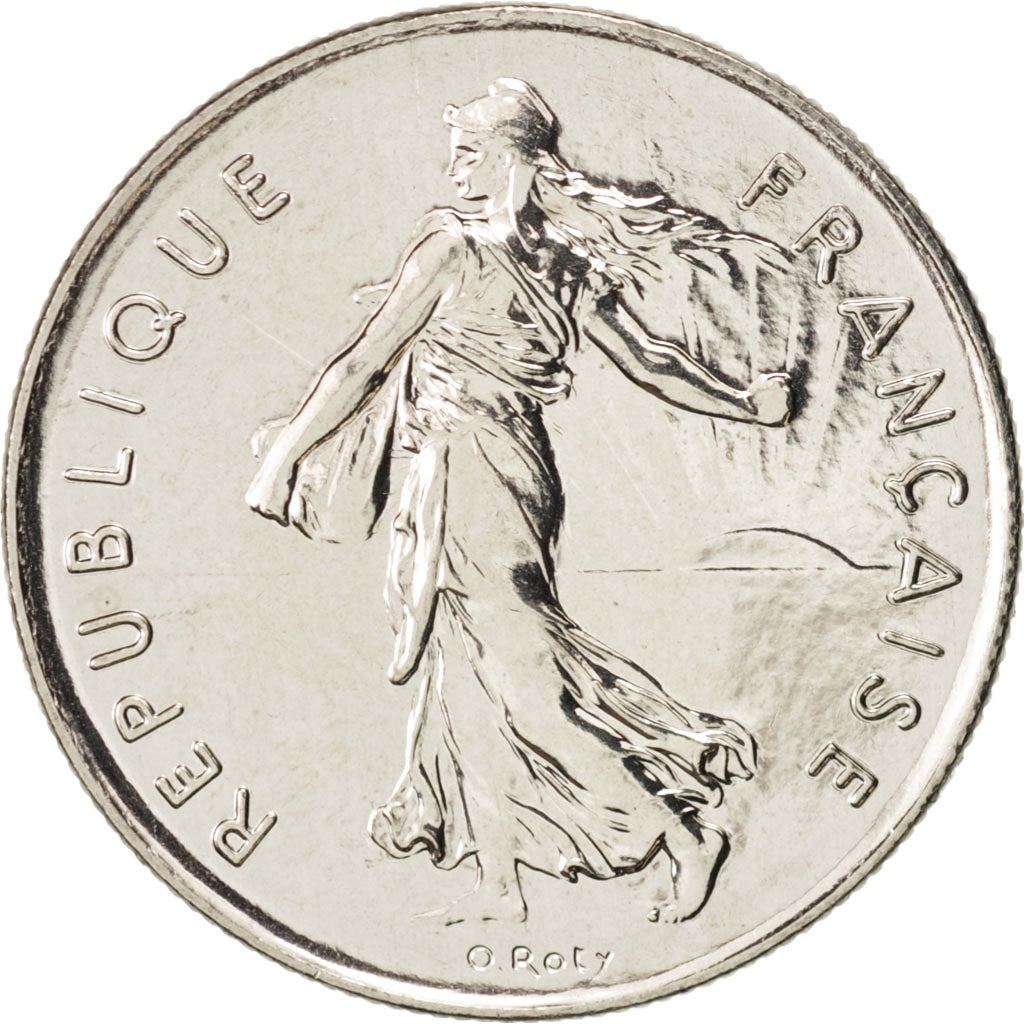 France, Semeuse, 5 Francs, 1997, Paris, MS(64), Nickel, KM:926a.1