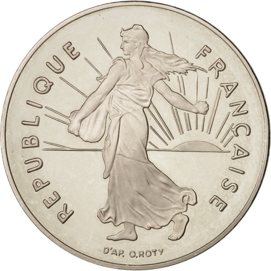 France, Semeuse, 5 Francs, 1995, Paris, AU(55-58), Nickel, Proof, KM:926a.2