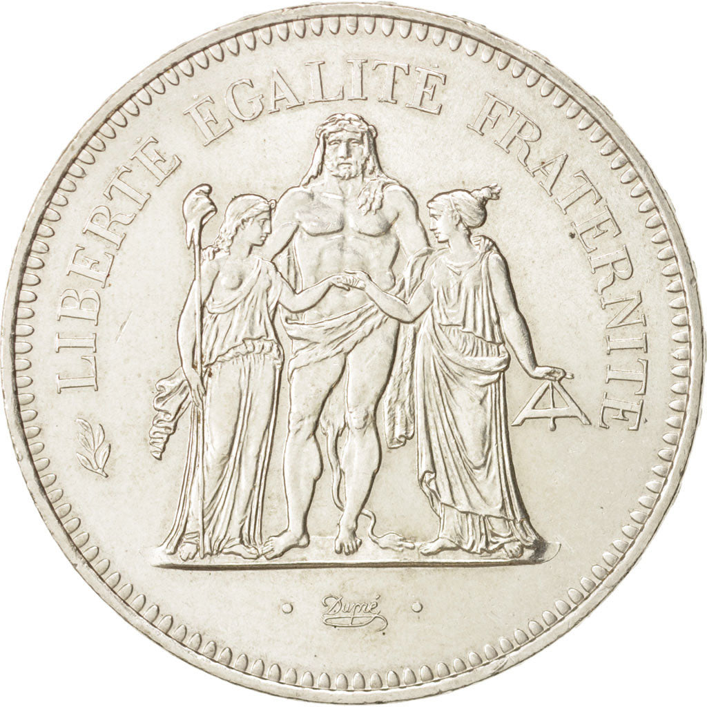 France, Hercule, 50 Francs, 1974, Paris, MS(60-62), Silver, KM:941.1