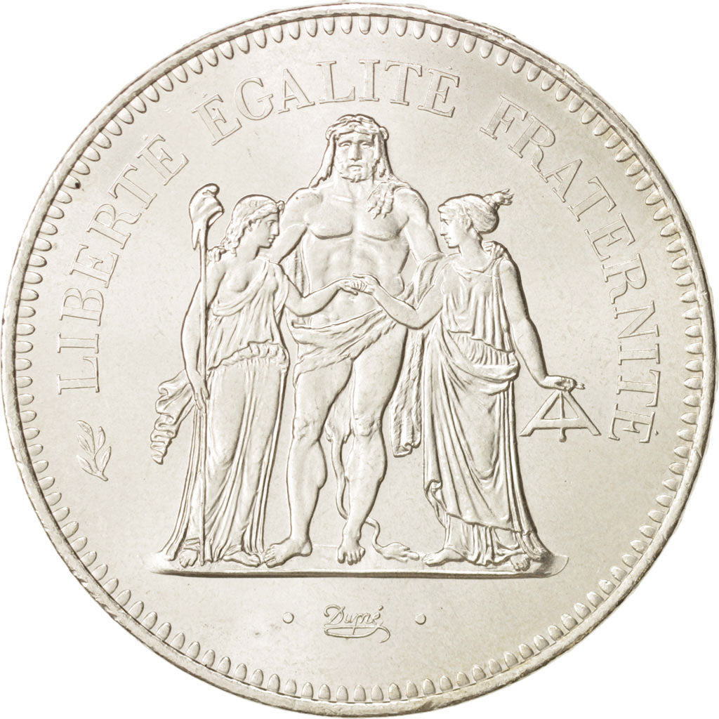 France, Hercule, 50 Francs, 1975, Paris, MS(63), Silver, KM:941.1