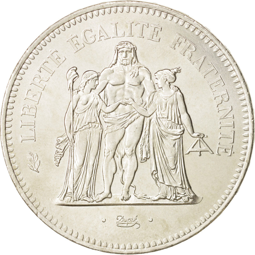 Francia, Hercule, 50 Francs, 1976, Paris, SPL, Argento, KM:941.1, Gadoury:882