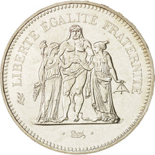 France, Hercule, 50 Francs, 1980, Paris, MS(63), Silver, KM:941.1, Gadoury:882