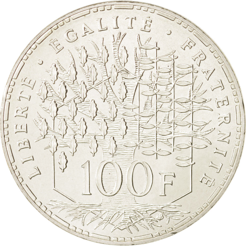 France, Panthéon, 100 Francs, 1982, Paris, MS(63), Silver, KM:951.1