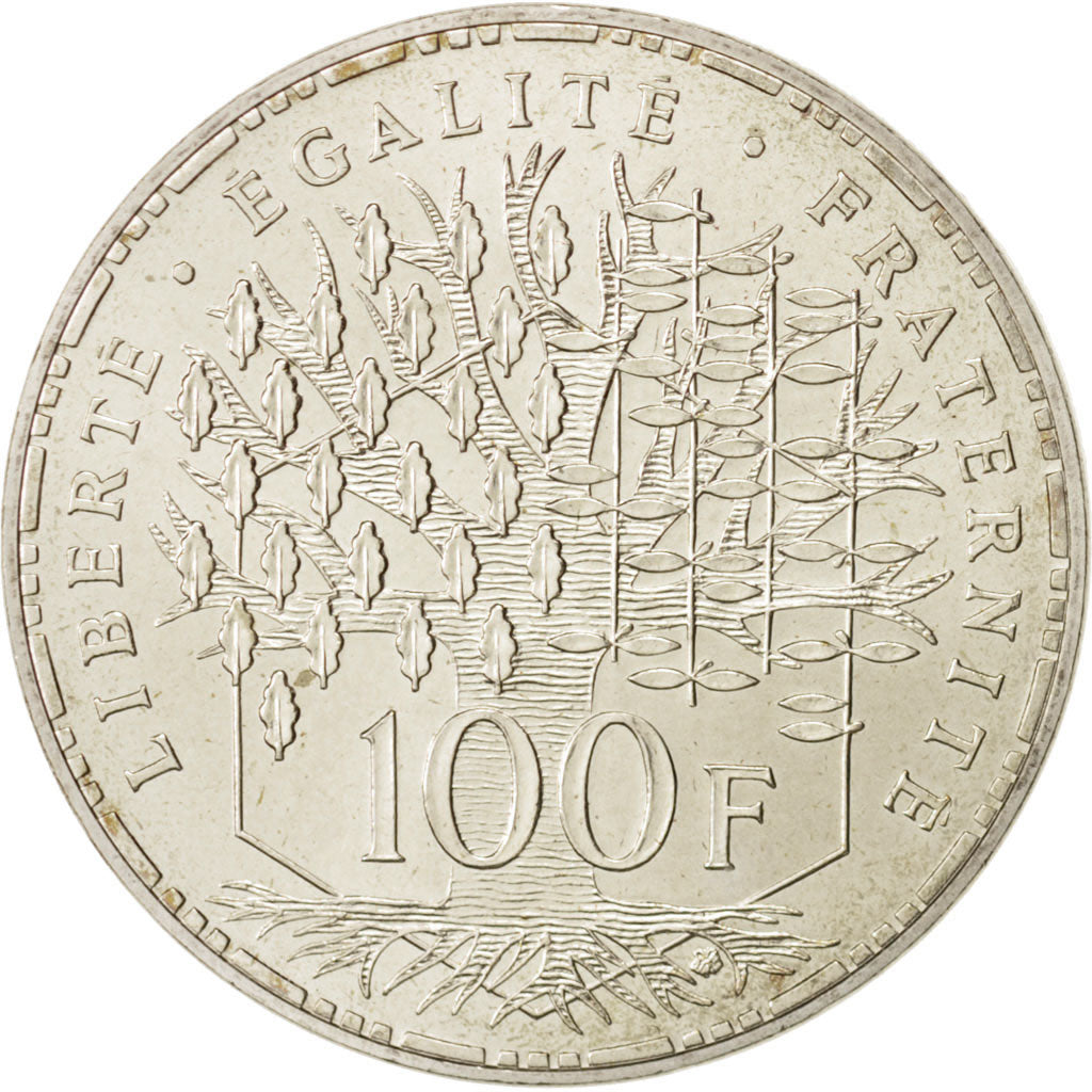 Coin, France, Panthéon, 100 Francs, 1984, Paris, MS(63), Silver, KM:951.1