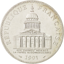 Moneta, Francia, Panthéon, 100 Francs, 1991, Paris, SPL, Argento, KM:951.1