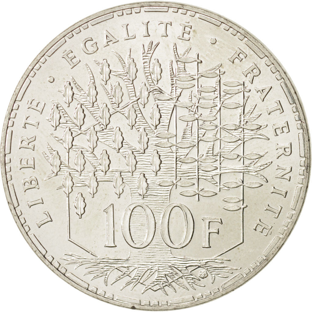 France, Panthéon, 100 Francs, 1995, Paris, MS(60-62), Silver, KM:951.1