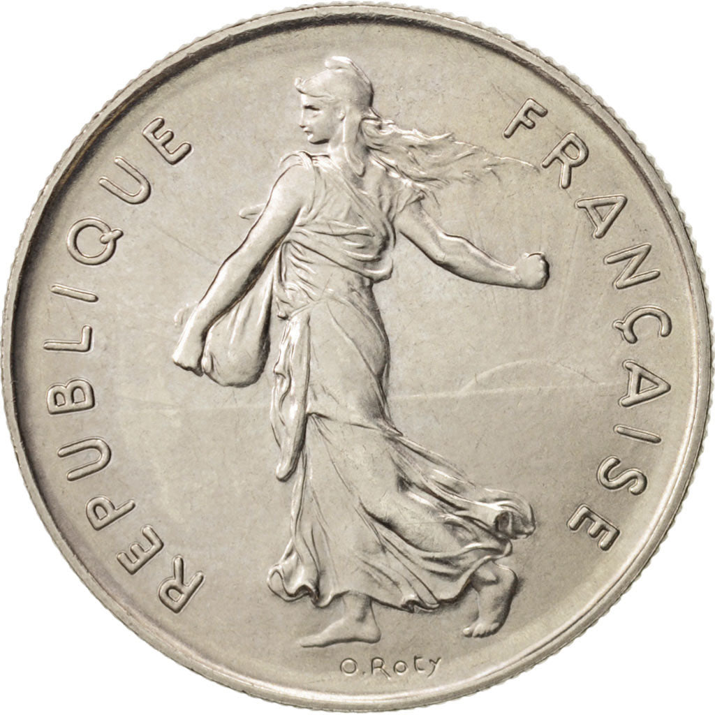 France, Semeuse, 5 Francs, 1974, Paris, MS(64), Nickel, KM:926a.1