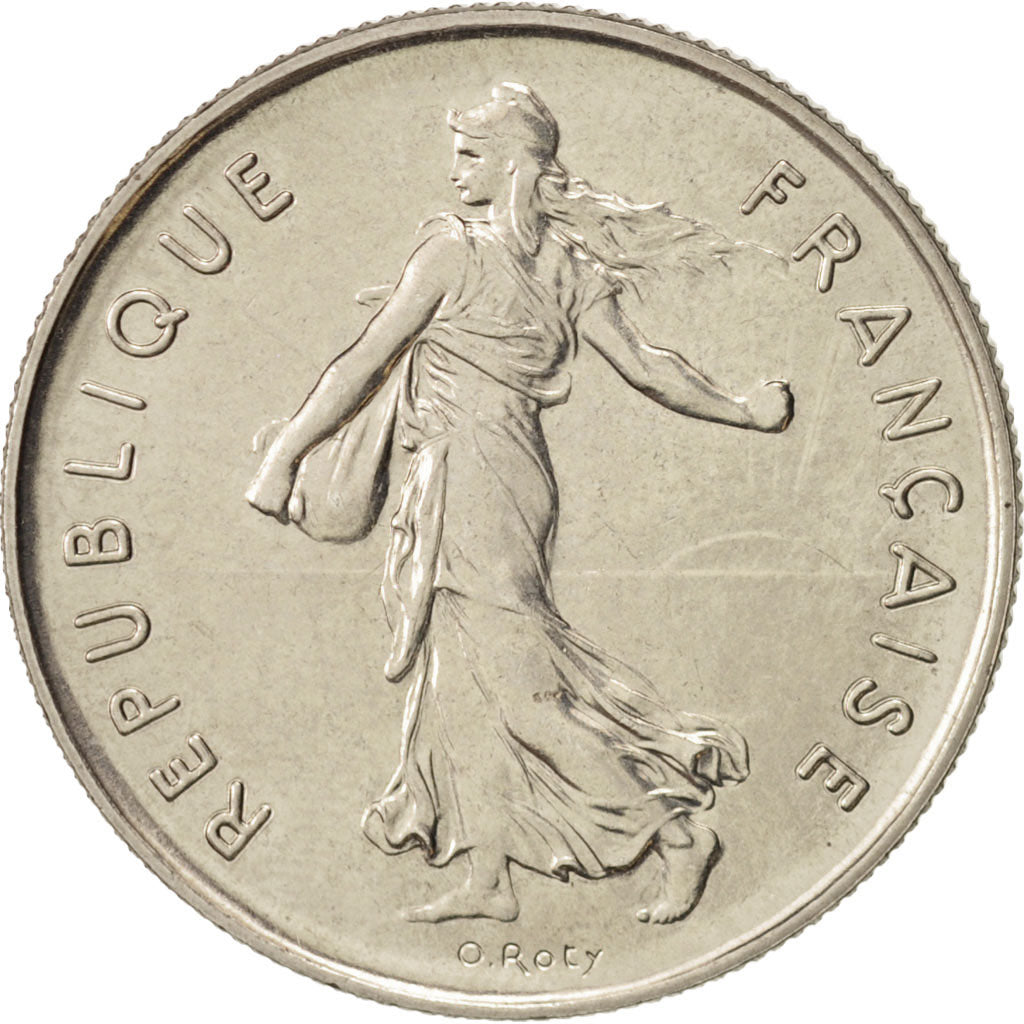 Coin, France, Semeuse, 5 Francs, 1975, Paris, MS(64), Nickel Clad Copper-Nickel