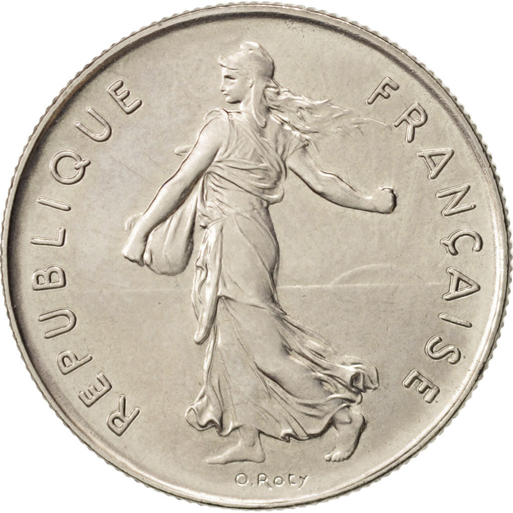 Moneta, Francia, Semeuse, 5 Francs, 1976, Paris, SPL+, Nichel placcato