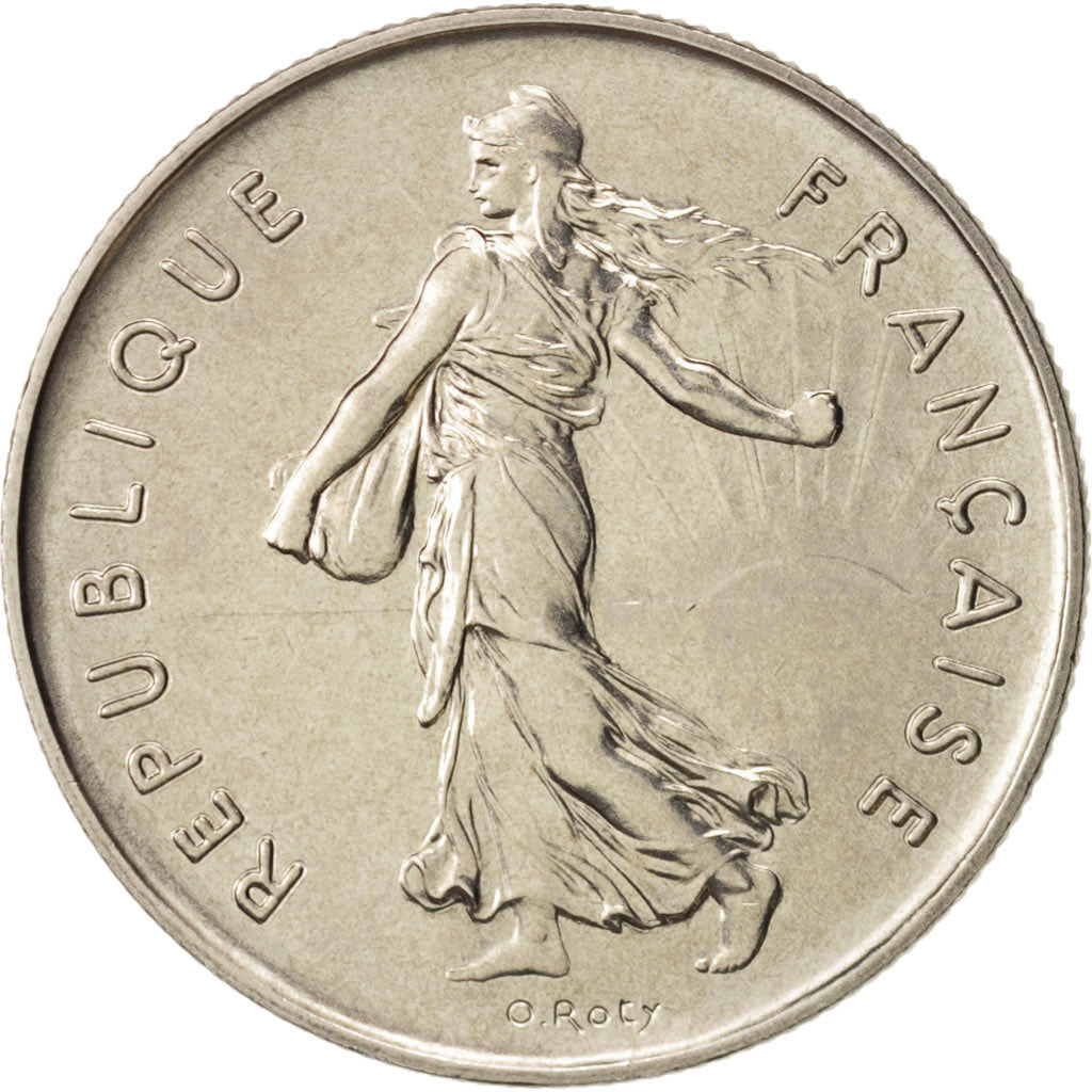 France, Semeuse, 5 Francs, 1987, Paris, MS(64), Nickel, KM:926a.1