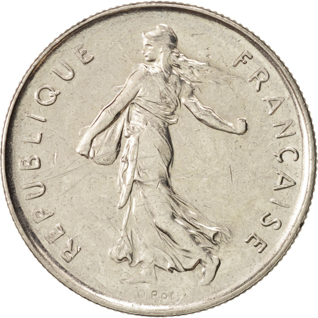 France, Semeuse, 5 Francs, 1988, Paris, AU(55-58), Nickel, KM:926a.1