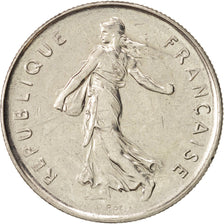 France, Semeuse, 5 Francs, 1988, Paris, AU(55-58), Nickel, KM:926a.1