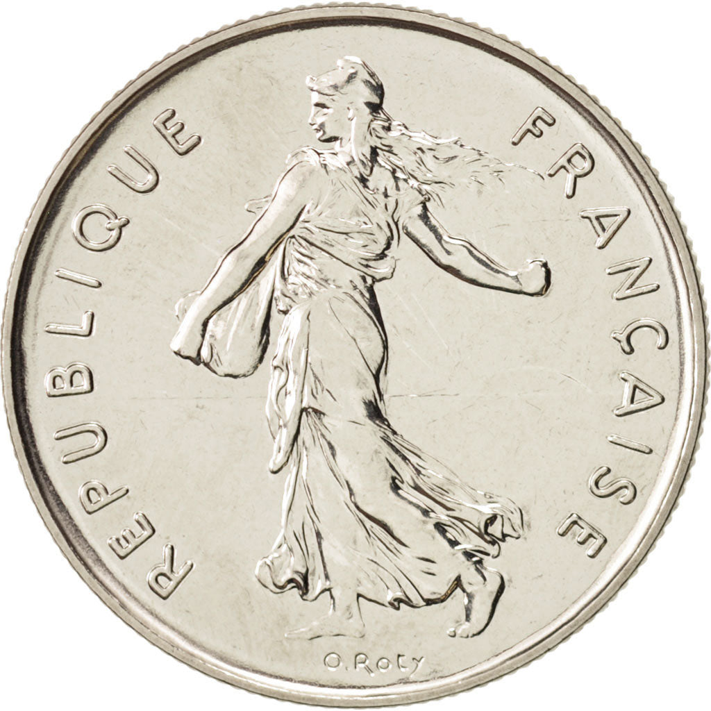 France, Semeuse, 5 Francs, 1990, Paris, MS(64), Nickel, KM:926a.1